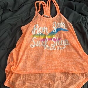 Ron Jon Bright Orange Tank Top --Women's Medium